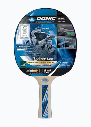 Ракетка для настільного тенісу donic-schildkrot legends 700 fsc 734417 (оригінал)