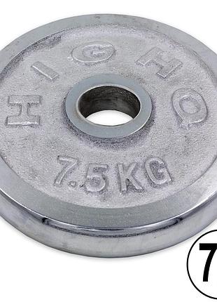 Диски хромовані highq sport 52мм 7,5кг хром ta-1838-7_5b