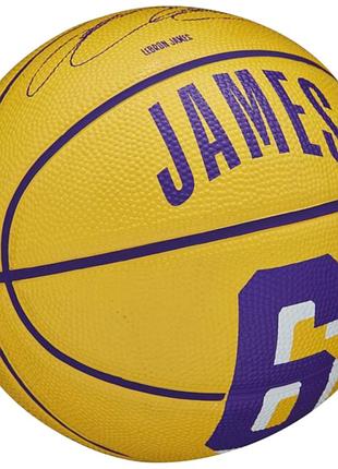 Мяч баскетбольный wilson nba player icon mini bskt lebron размер 3 wz4007201xb3 (орригинал)