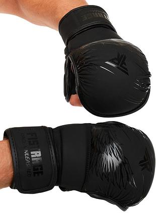 Перчатки-краби для спарингів mma fistrage чорні vl-8437 xl