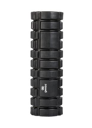 Роллер для занятий йогой и пилатесом gemini hard gy-1999bk 30см*9,5см черный