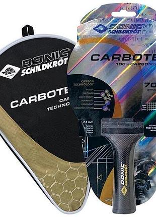 Набор ракетка для настольного тенниса donic carbotec 7000 with cover 758221 (орригинал)