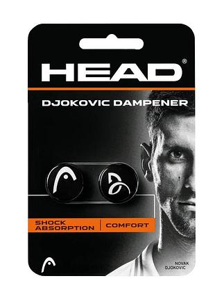 Віброгасники для тенісної ракетки head djokovic dampener, 2 шт., чорні 285704-bk (оригінал)