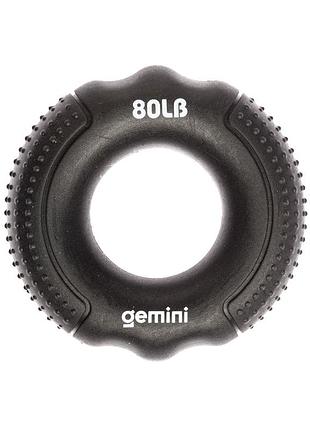Эспандер кистевой кольцо силикон gemini gi-3997-80lb нагрузки 36кг черный