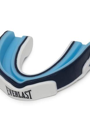 Капа боксерська everlast evergel mouth guard біло-темно-синя, унісекс (універсальний розмір) оригінал p00003603