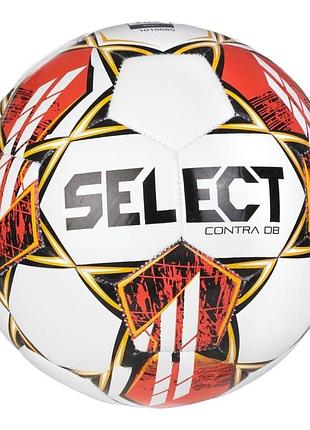 М'яч футбол select select contra db v23 №4 білий-червоний 085317-300 (оригінал)