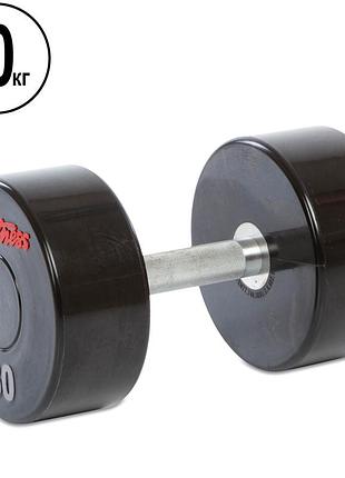 Гантель цельная профессиональная life fitness ga-80081-30 1шт 30кг