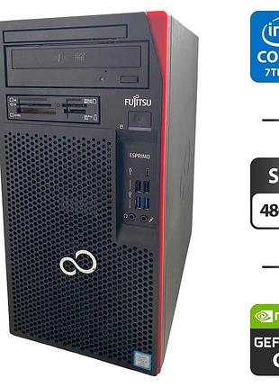 Комп'ютер fujitsu esprimo p957 e85 tower / intel core i7-7700 (4 (8) ядра по 3.6 - 4.2 ghz) / 16 gb drr4 / 480 gb ssd / nvidia