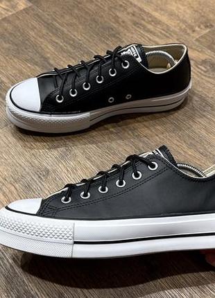 Кожаные кеды converse all star chuck taylor, размер 41,5-42