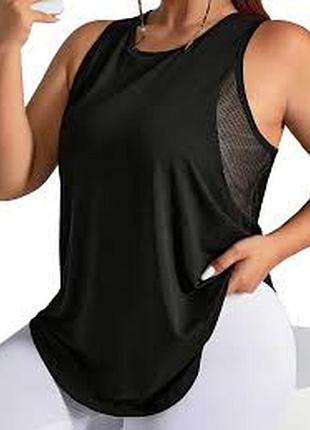 Женская спортивная майка nike с технологией dri-fit и сетчатой спиной. размер m.