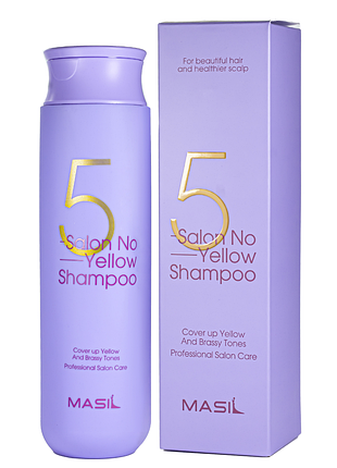 Шампунь для осветленных волос masil 5 salon no yellow shampoo 300 мл