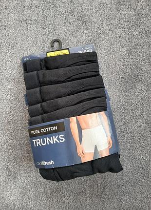Мужские трусы-боксеры набор m&amp;s pure cotton cool&amp;fresh (упаковка 5 шт.) р. l