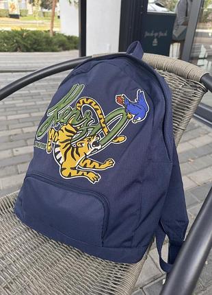 Синій дитячий рюкзак kenzo з малюнком