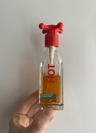 Рідкісний вінтаж/ оригінальний випуск 1997 benetton hot релаксуюча туалетна вода