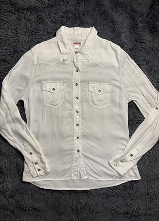Сорочка жіноча true religion з металевими кнопками та двома нагрудними кишенями