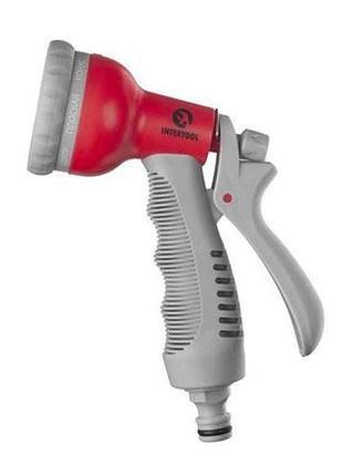 Пистолет-распылитель для полива 8-ми функций abs, pp, tpr ge-0001 тм intertool