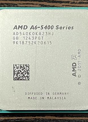 Процесор amd a6-5400k 2 ядра 2 потоки fm2 до 3.8 ггц radeon hd 7540d б/в