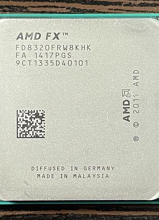 Процесор amd fx-8320 8 ядер 8 потоків am3+ до 4.0 ггц 125 вт б/в