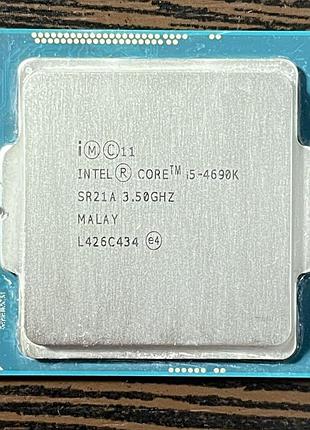 Процесор intel core i5-4690k 4 ядра 4 потоки lga1150 до 3.9 ггц 88 вт б/в