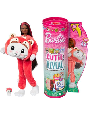 Barbie cutie reveal series 6 kitten red panda в наличии