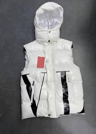 Жилетка moncler x valentino белая l