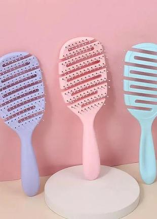 Щетка массажная для волос продувная beauty luxury hb-05-29