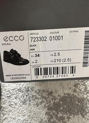Туфлі для дівчинки ecco 34 3