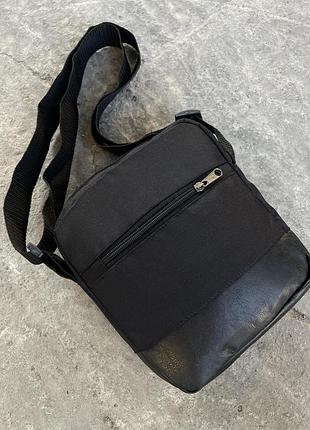 Чоловічий месенджер adidas сумка через плече чорна барсетка адідас 2