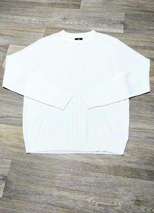 Чоловічий легкий білий светр threadare, розмір xl