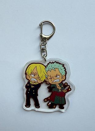 Брелок ророноа зоро та вінсмок санджі - брелоки з аніме ван піс one piece