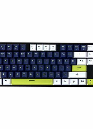 Игровая клавиатура fantech atom87s mk877s механическая 87 клавиш blue switch usb type-c rgb подсветка синий abs пластик