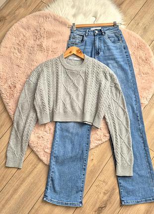 Свитер укороченный женский bershka