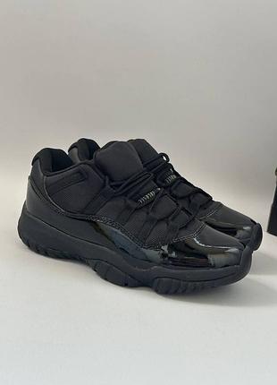 Мужские кроссовки jordan 11 retro low black