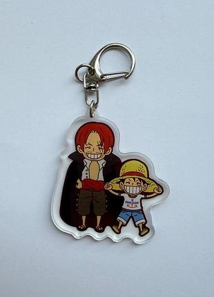 Брелок монкі д. луффі та шанкс - брелоки з аніме ван піс one piece