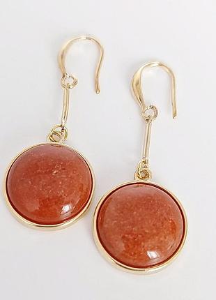 Сережки xuping 5050, 14к позолота