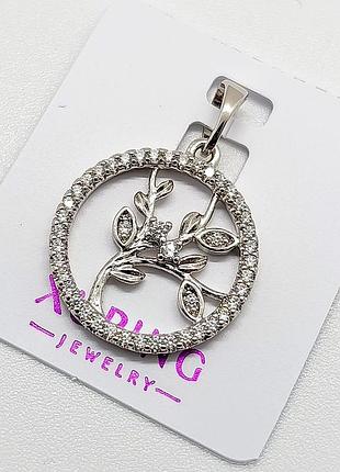Підвіска xuping 0459, медичне золото, родій