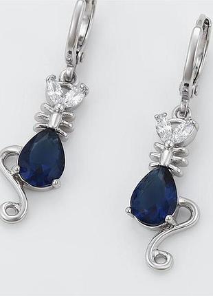 Серьги xuping 74d3, медицинское золото, роди