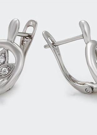 Серьги xuping 3817, медицинское золото, роди