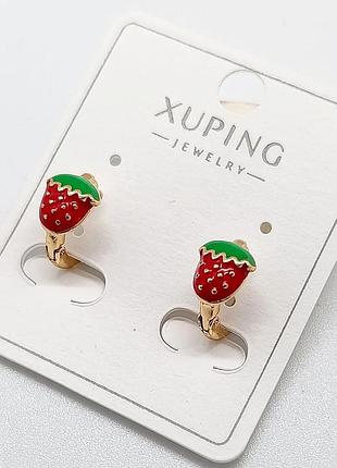 Сережки xuping 7572, 18к позолота
