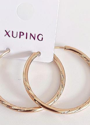Сережки xuping 3969, 18к позолота