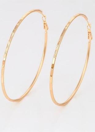 Сережки xuping 0739, 18к позолота