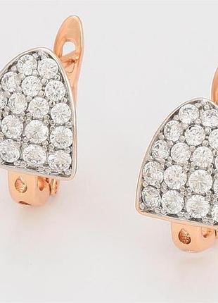 Сережки xuping 6080, 18к позолота