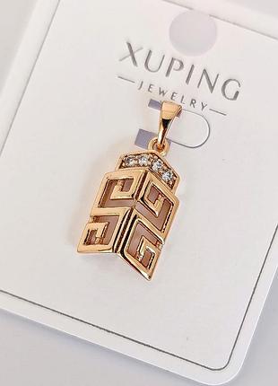 Підвіска xuping 6265, медичне золото, 18к позолота