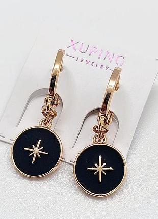 Сережки xuping 4949, 18к позолота