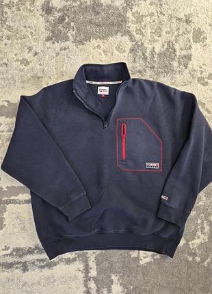Tommy jeans — винтажный свитшот, размер m
