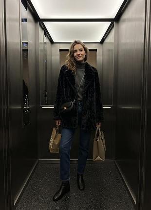 Шуба довга zara