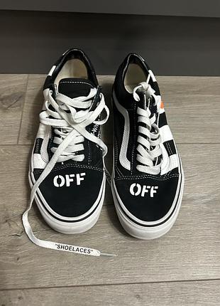 Кеди vans & off white 2