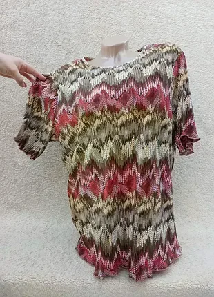 Кофта в мелкий плиссе,р52-54💟💟💟