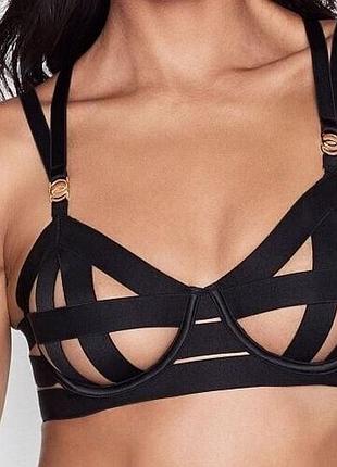 Неймовірно сексуальний бюстгальтер victoria's secret very sexy black unlined strappy demi bra розмір 32ddd 70f