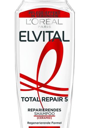 Шампунь для відновлення сильно пошкодженого волосся l'oreal paris elvital total repair 5 300 мл